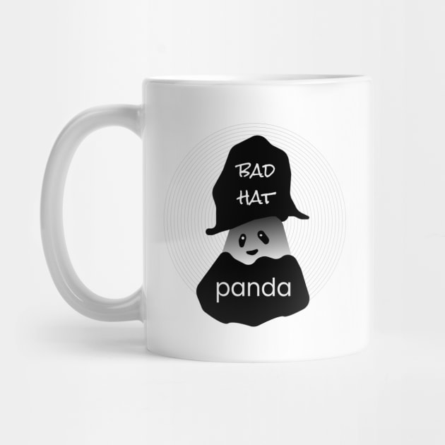 Bad Hat Panda - Funny Panda Design by Davey's Designs